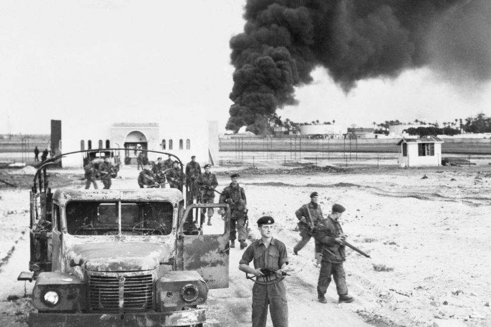 Британские войска в Порт-Саиде во время Суэцкого кризиса, 1956