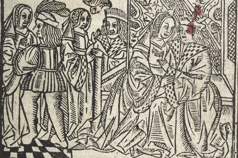 Ксилография 1533 года: Генрих VIII и Анна Болейн — ухаживание, свадьба, беременность