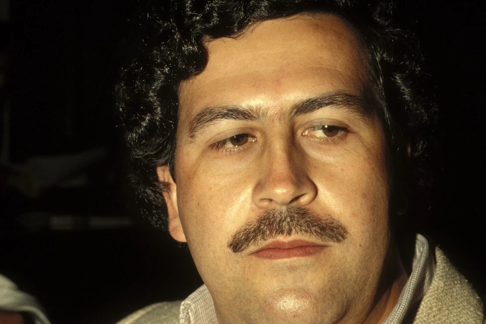 Пабло Эскобар, колумбийский наркобарон и лидер Медельинского картеля, 1980-е годы