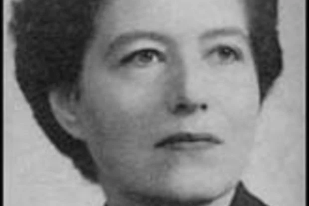 Вера Аткинс, портрет с короткими тёмными волосами, середина XX века