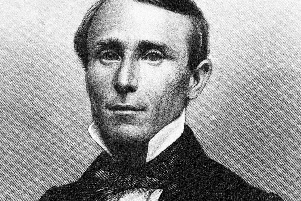 Уильям Уокер, чёрно-белый портрет в формальной одежде XIX века